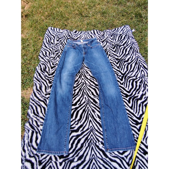Vtg Lucky Brand Jeans Women's‎ Sz 27x34 Boot Flare Wide Leg Button Fly USA Made - Picture 1 of 14